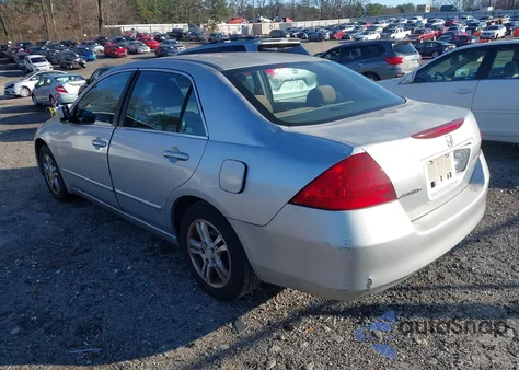 2007 Honda Accord 2.4 Ex из США, поврежденный, VIN 1HGCM56757A082252